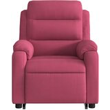  Naslonjač na podizanje crvena boja vina baršunasti | shoptok.hr