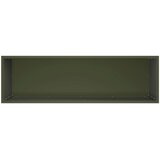  Vrtna saksija Maslinastozelena 100 x 30 x 50 cm Čelična vrata | shoptok.hr