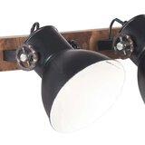 vidaXL Industrijska stenska svetilka črna 90x25 cm E27 | Shoptok.si