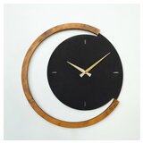 WALLXPERT moon time wooden metal wall clock APS117 zidni sat Cene'.'