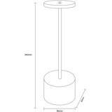 Globo 21019N - prigušiva LED stona lampa POLINA LED/1,2W/3,7V | Eponuda.com