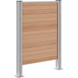  Ograda za kante za smeće Smeđa 85 x 12 x 115 cm Aluminij i WPC | shoptok.hr