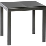 Gardenson Raztegljiva Vrtna Miza Ambia, Steklo, Aluminij, 80-120x70 | Shoptok.si