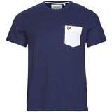 Lyle & Scott Muška majica Contrast Pocket, Teget