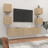 vidaXL 6-dijelni set tv ormarića boja hrasta sonome konstruirano drvo Cijene