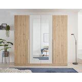 CARRYHOME OMARA S KLASIČNIMI VRATI, bela, hrast san remo | Shoptok.si
