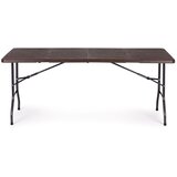 Modern Home catering stol 180 cm + 2 klupe - smeđi | shoptok.hr
