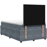  LED okvir za krevet s madracem Tamnosiva 120 x 190 cm Baršun | shoptok.hr