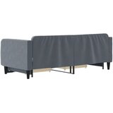  Dnevni krevet na razvlačenje i ladice tamnosivi 90 x 200 cm | shoptok.hr