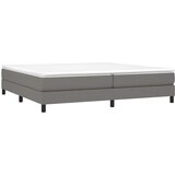  Krevet s oprugama i madracem tamnosivi 200 x 200 cm od tkanine | shoptok.hr