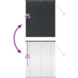 vidaXL Okenska roleta z zavesami Drugo Črna 105 x 130 cm Aluminij | Shoptok.si