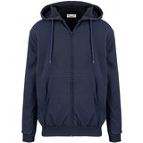 Pri Men's warm sweatshirt with a hood, plain, one-color Cijene