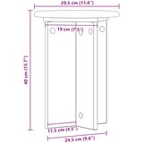 Stalak za biljke 2 pcs Siva sonoma Ø29,5 x 40 cm | shoptok.hr