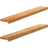  Prozorske klupice 2 kom svijetlosmeđe 110x15x2 cm masivne hrast | shoptok.hr