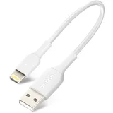 Belkin Izjemno kompakten prenosni kabel Lightning USB za iPhone/iPad, 15 cm, - bel, (20764307)