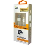 Mean IT USB kabl za Iphone 5 / 6, iPAD, dužina 2.0 metra, bijeli – KABEL ZA IPHONE 5 / 6, iPAD