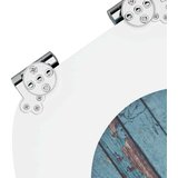 Toaletni pokrov s tiho zaporo Modra 44 x 38 cm MDF plošča, (5000208016) | Shoptok.si
