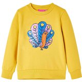  Dječja topla majica tamna oker boja 140 | shoptok.hr
