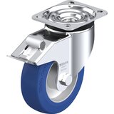 Blickle Vrtljivo kolo iz jeklene pločevine LK-ALBS-FI, kolo s Ø 125 mm, nosilnost 350 kg, mere ploščice 100 x 85 mm | Shoptok.si