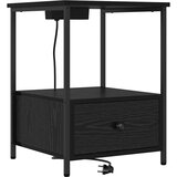  Noćni ormar 2 pcs Crni hrast 42 x 41 x 56 cm Konstruirano drvo | Eponuda.ba