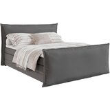 MID.YOU postelja boxspring 180 cm x 200 cm , tekstil srebrne barve | Shoptok.si