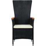  9-dijelni vrtni blagovaonski set s jastucima crni Crna | shoptok.hr