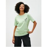 Koton Slogan Printed T-Shirt Short Sleeve Crew Neck Cotton Cene