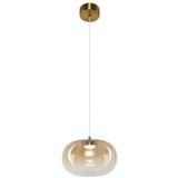  LED luster na sajli VASO LED/4W/230V, prečnik 18 cm, zlatna/zadimljena | Eponuda.com