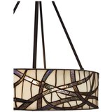 Premier Housewares Kovinska viseča svetilka s steklenim senčilom ø 46 cm Waldorf – | Shoptok.si