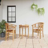  Vrtne stolice 2 pcs Smeđa 63 x 58 x 89 cm Masivna tikovina | shoptok.hr
