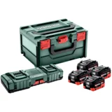 Metabo basic set 4x akumulator LiHD 10,0 Ah + hitri dvojni polnilec ASC 145 +x (685143000)