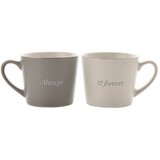 Widdop & Co. amore - Šolje set 2 - Amore, Always & Forever, Grey & White Cene