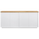 Bessagi Home komoda carlos, bela, hrast | Shoptok.si