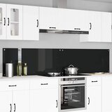  Kuhinjski zid 2 pcs Crna 120 x 50 cm Staklo otporno na udarce | shoptok.hr