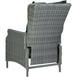 Poli 7-dijelni vrtni blagovaonski set od poliratana svjetlosivi | shoptok.hr