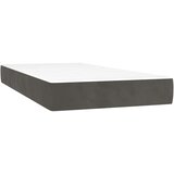  box spring s madracem LED tamnosivi 120 x 190 cm baršun | shoptok.hr
