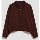 Marisse Brown Blouse With Decorative Buttons | shoptok.hr