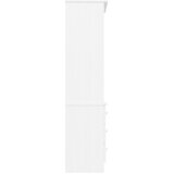  Regal za knjige s ladicama ALTA bijeli 60x35x142 cm od borovine | Eponuda.com