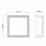  led svetiljka W13255 20W 4000K IP54 crna Cene