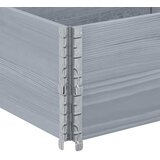  Okviri za palete 2 kom sivi 150x50 cm od masivne borovine | shoptok.hr