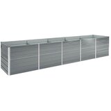  Povišena vrtna gredica od pocinčanog čelika 400x80x45 cm siva | Eponuda.ba
