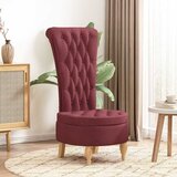  Fotelja sa zaštitom Vinska crvena 56,5 x 70 x 110 cm tkanina | shoptok.hr