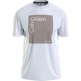 Calvin Klein Majica temno siva / bela