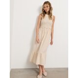 Sinsay Pamučna midi haljina s crochet topom | shoptok.hr