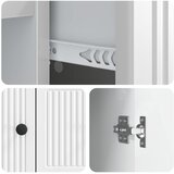  Kreveta s ladicama Bijela visokog sjaja 66 x 34,5 x 90 cm | shoptok.hr