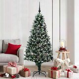 vidaXL Umestno božično drevo Zelena 180 cm PVC, jeklo in plastika | Shoptok.si