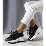 Gemre Black wedge sneakers Ann Cene