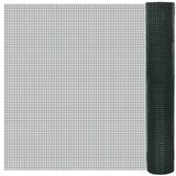 vidaXL Zicna ograja pocinkana s PVC oblogo 25x1 m zelena | Shoptok.si