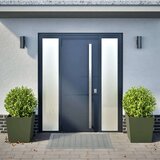vidaXL Vrtne sadilice 2 kom maslinastozelene 50 x 50 x 50 cm čelične | shoptok.hr