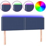  Posteljno vzglavje modro 144x5x78/88 cm blago, (20736014) | Shoptok.si